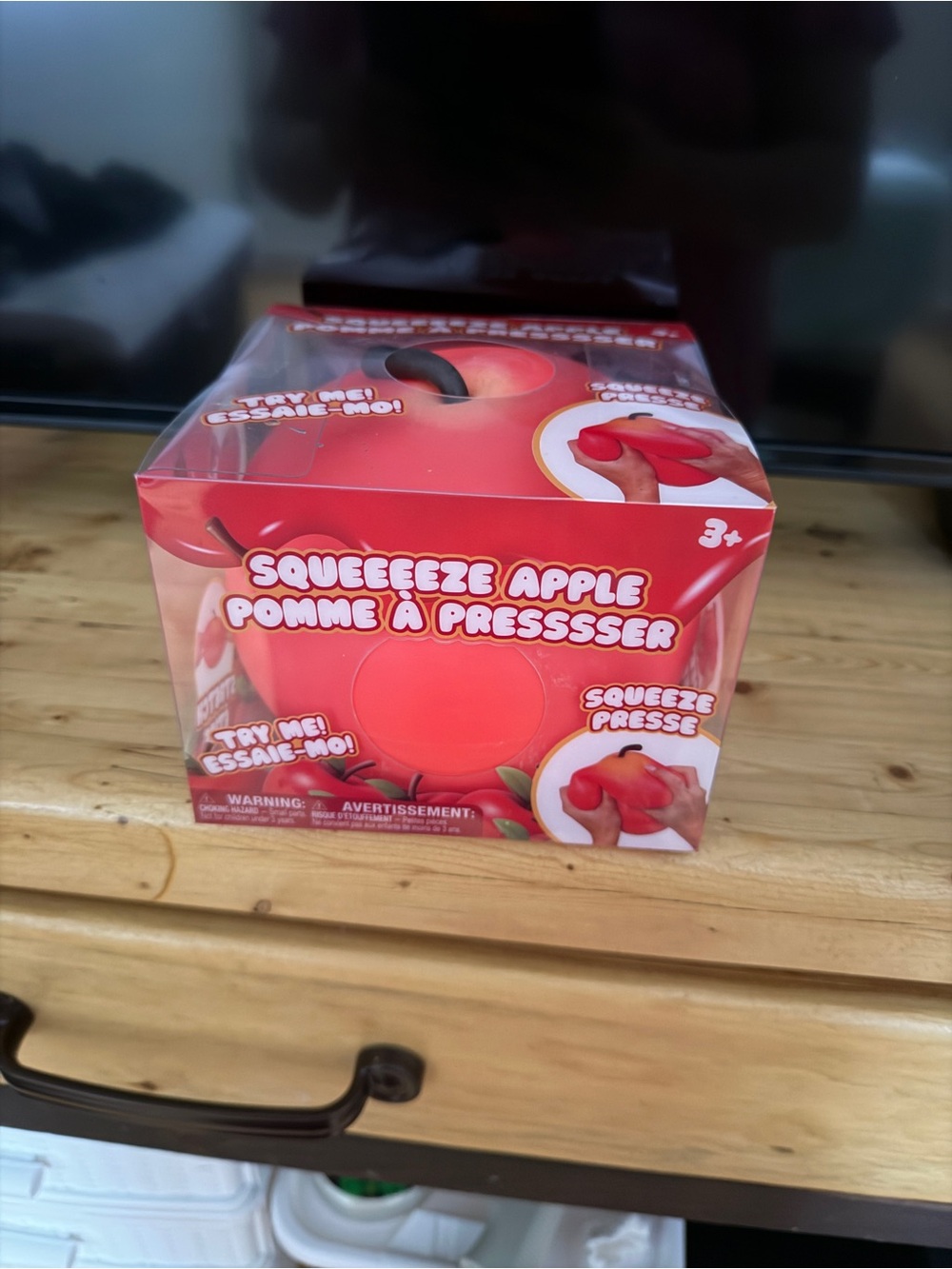 Squeeze Apple Stress Reliever Toy - Red